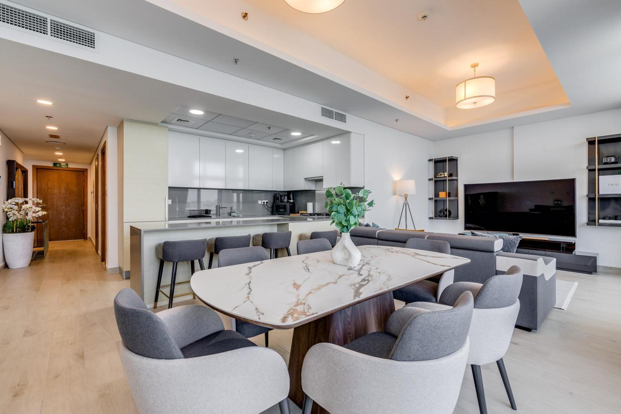 Luxury Azizi Mina Beachfront Apartments 迪拜 外观 照片