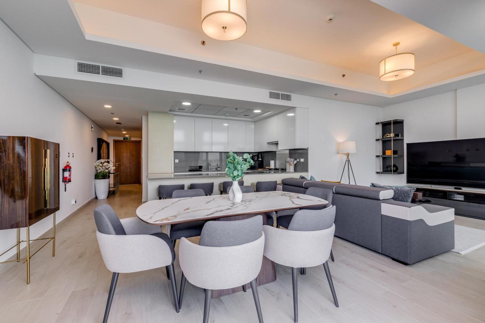 Luxury Azizi Mina Beachfront Apartments 迪拜 外观 照片